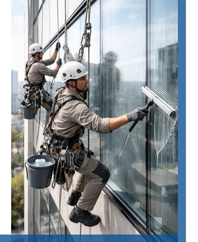 Мойка окон альпинистами в Вичуге от 4572 р. | ВЫСОТНИК-Вчг