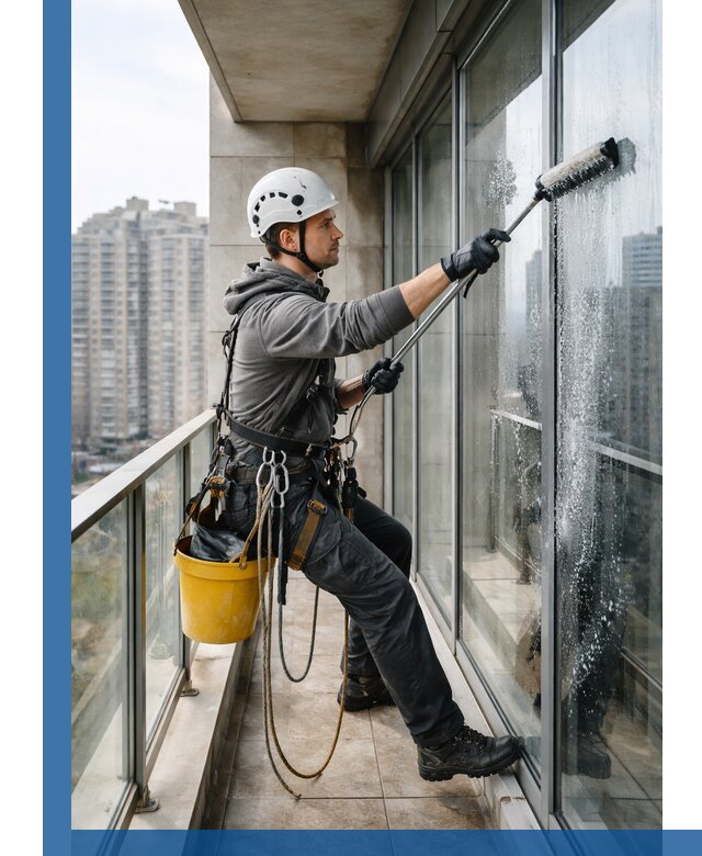 Профессиональная мойка балконного остекления в Вичуге