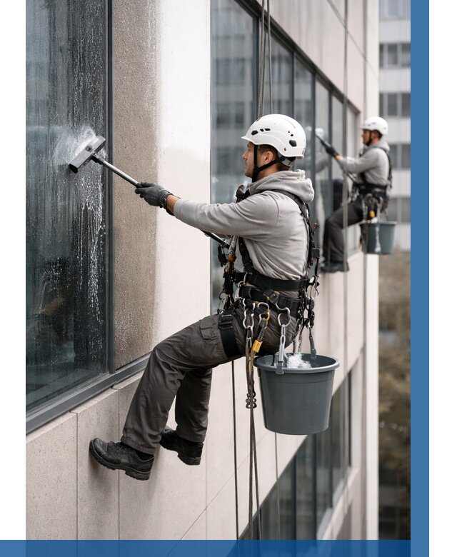 Мойка фасадов зданий в Вичуге под ключ от 356 р. | ВЫСОТНИК-Вчг