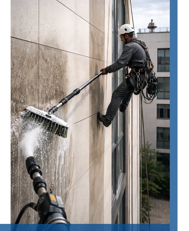 Мойка фасада из керамогранита в Вичуге от 305 р. | ВЫСОТНИК-Вчг