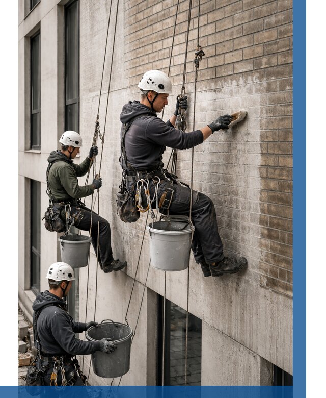 Удаление высолов с фасада в Вичуге от 254 р. | ВЫСОТНИК-Вчг