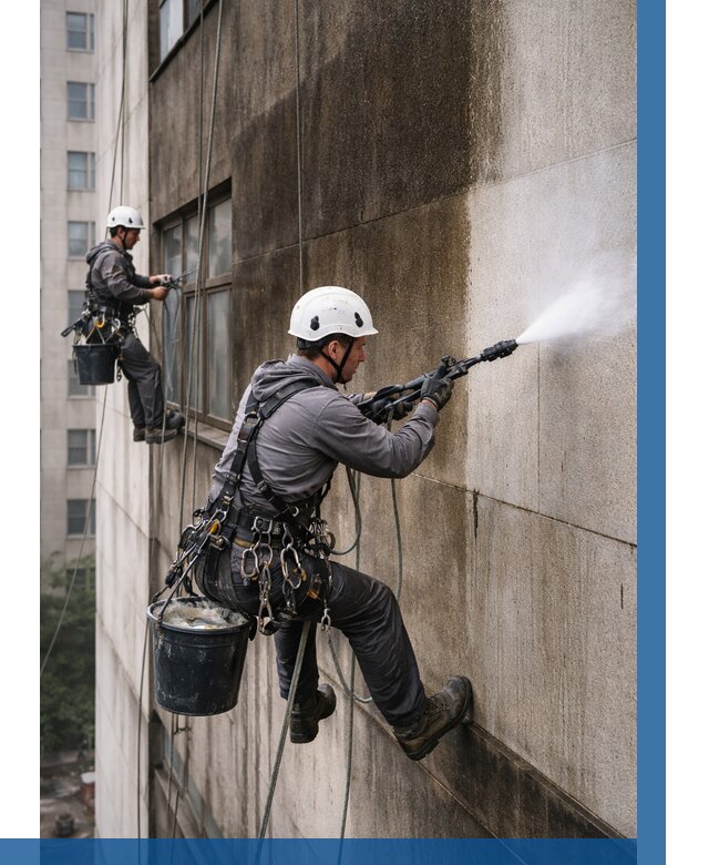 Очистка фасада от копоти в Вичуге от 254 р. | ВЫСОТНИК-Вчг