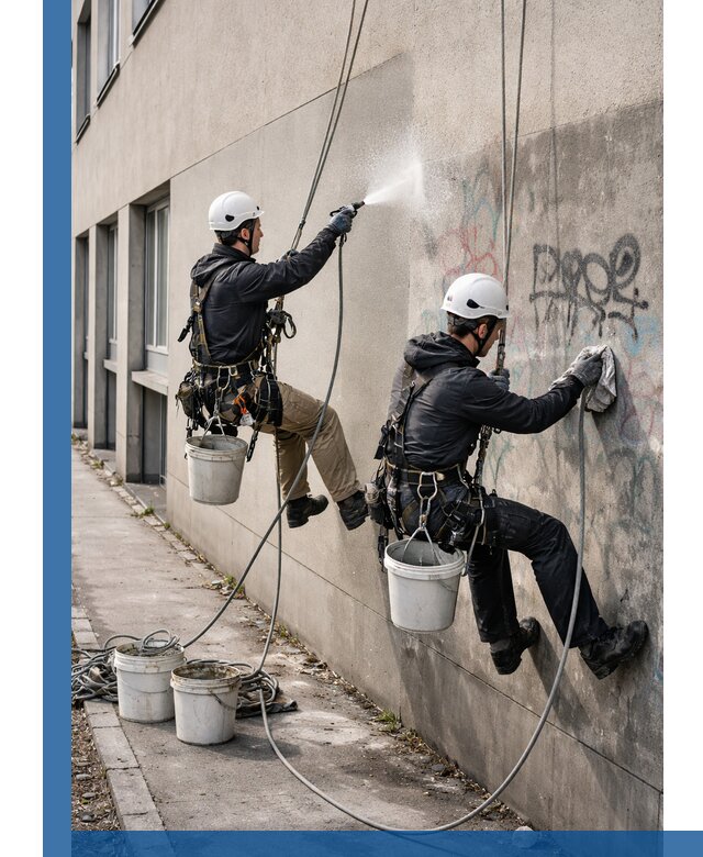 Антиграффити покрытие фасада с защитой от надписей в Вичуге