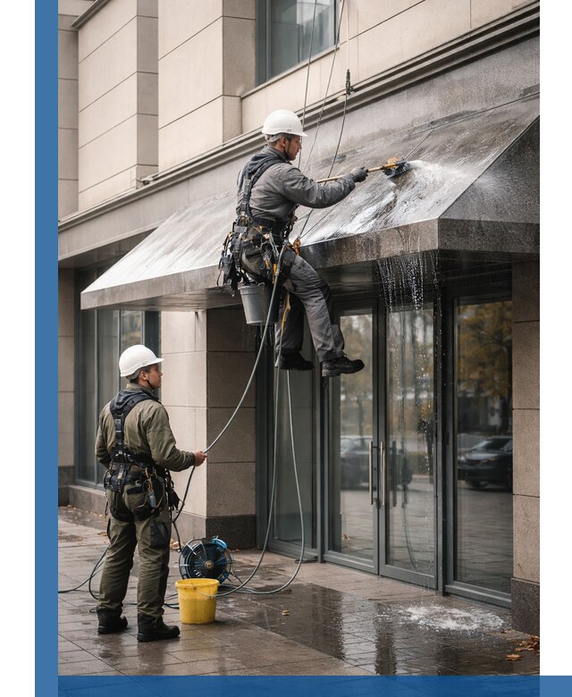 Профессиональная мойка козырьков и навесов в Вичуге