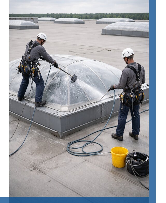 Мойка зенитных фонарей в Вичуге, заказать от 4572 р. | ВЫСОТНИК-Вчг