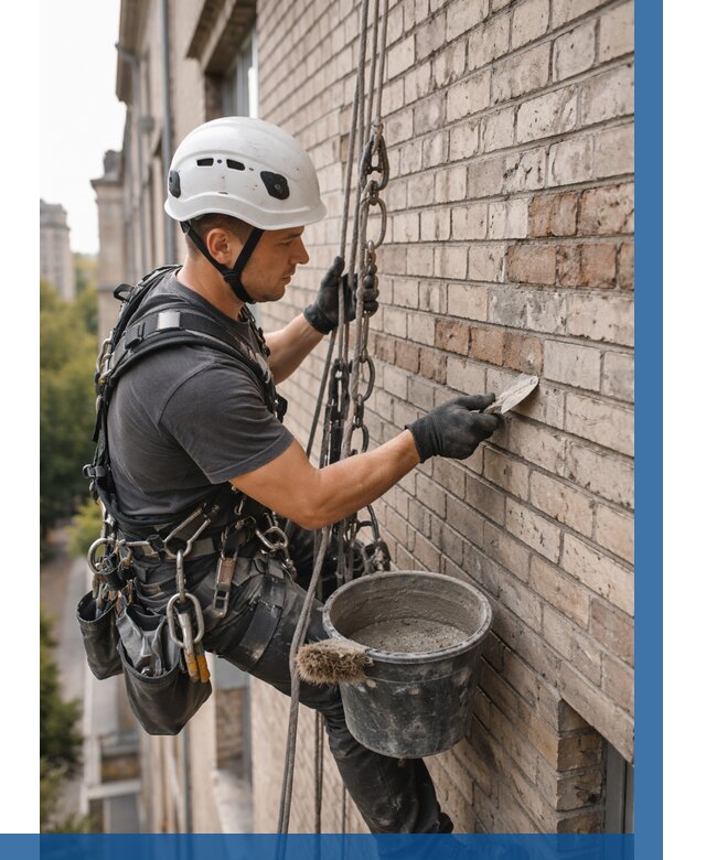 Ремонт кирпичной кладки фасада в Вичуге от 1829 р. | ВЫСОТНИК-Вчг