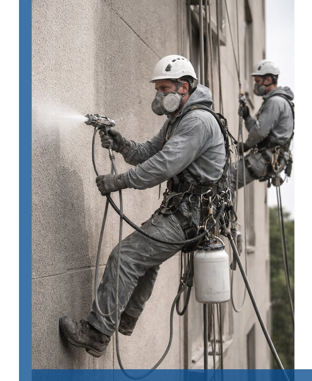 Безвоздушная покраска фасадов зданий в Вичуге профессионально