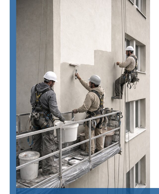 Покраска оштукатуренного фасада в Вичуге под ключ с гарантией