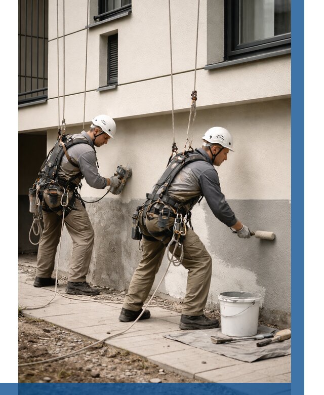 Окраска цоколя здания в Вичуге от 457 р. под ключ | ВЫСОТНИК-Вчг