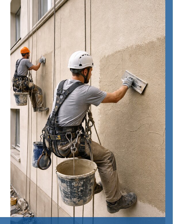 Декоративная штукатурка фасада в Вичуге от 1219 р. | ВЫСОТНИК-Вчг