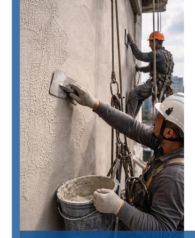 Декоративная штукатурка фасада с утеплением и защитой в Вичуге