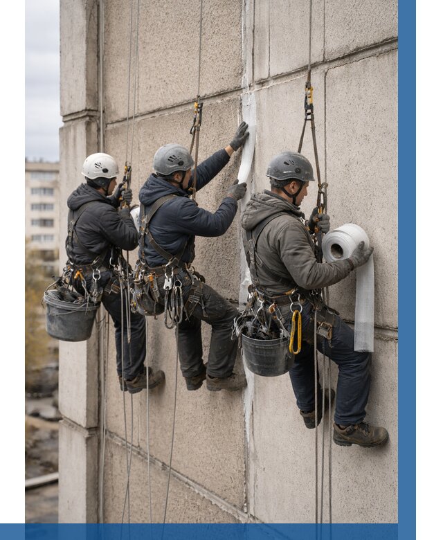 Ремонт межпанельных швов в Вичуге от 762 р. | ВЫСОТНИК-Вчг