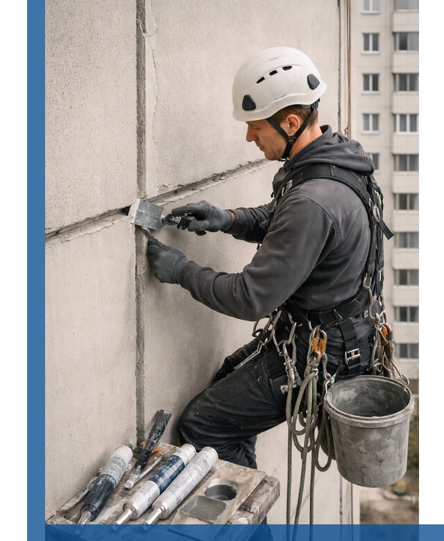 Ремонт межпанельных швов в Вичуге герметизация и восстановление