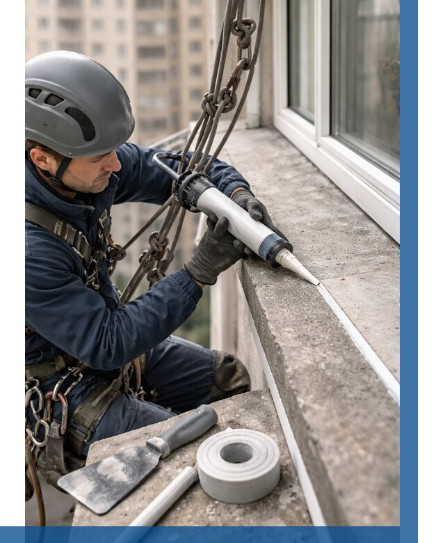 Герметизация балконного козырька в Вичуге от 4572 р. | ВЫСОТНИК-Вчг