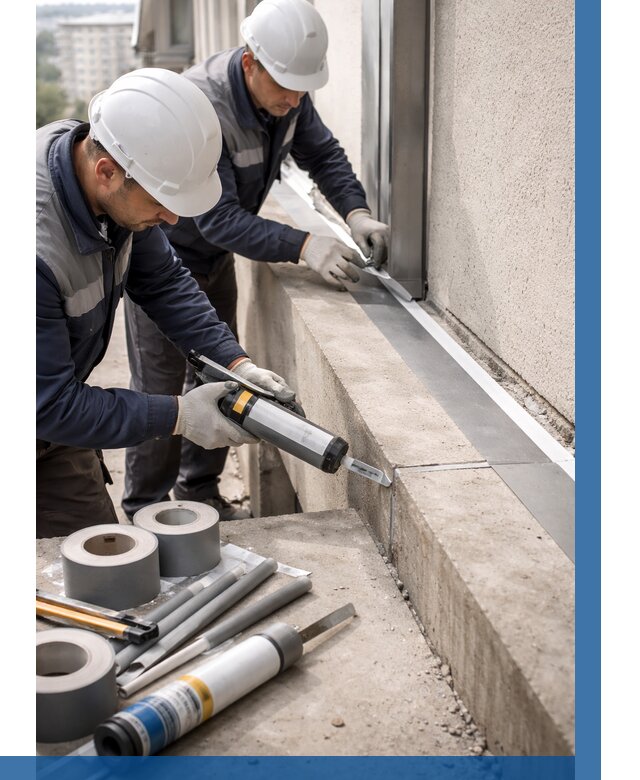 Герметизация примыкания балкона в Вичуге от 4572 р. | ВЫСОТНИК-Вчг