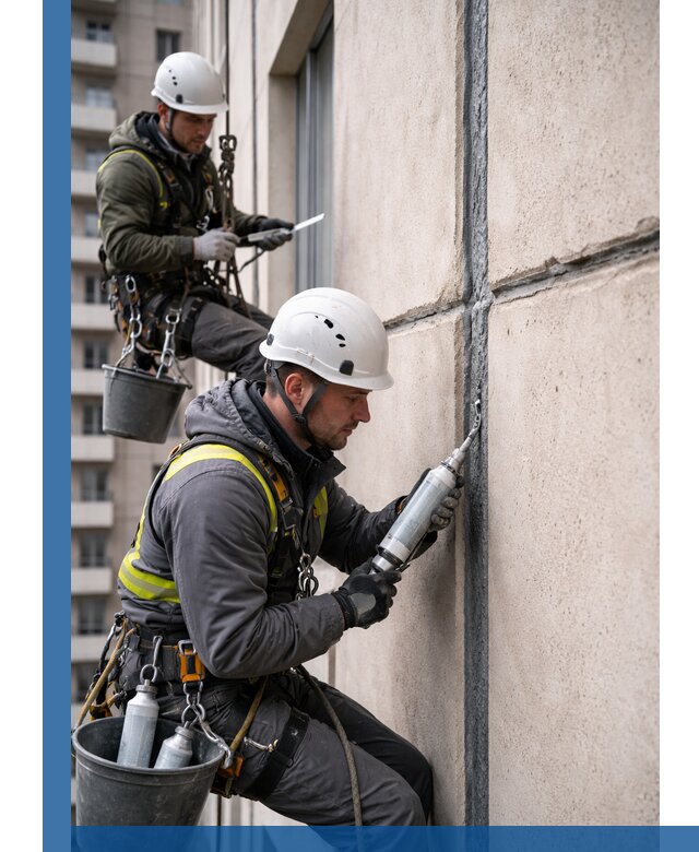 Герметизация деформационных швов фасада в Вичуге качественно