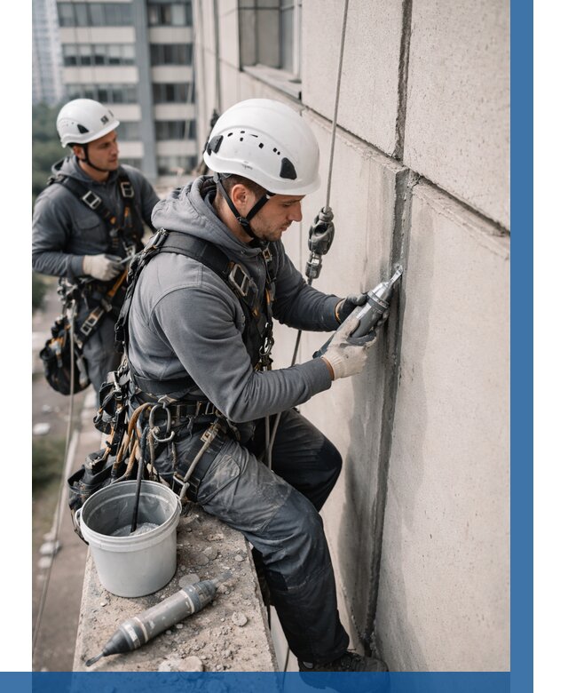 Ремонт деформационных швов здания в Вичуге от 1016 р. | ВЫСОТНИК-Вчг