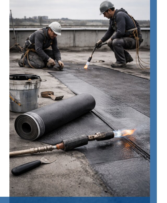 Ремонт рулонной кровли в Вичуге от 660 р. | ВЫСОТНИК-Вчг