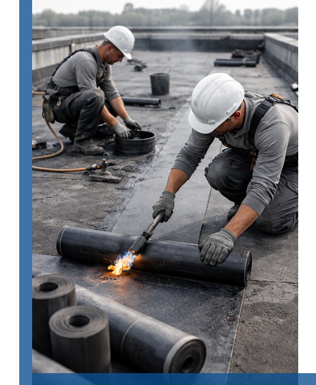 Ремонт рулонной кровли в Вичуге герметизация и восстановление