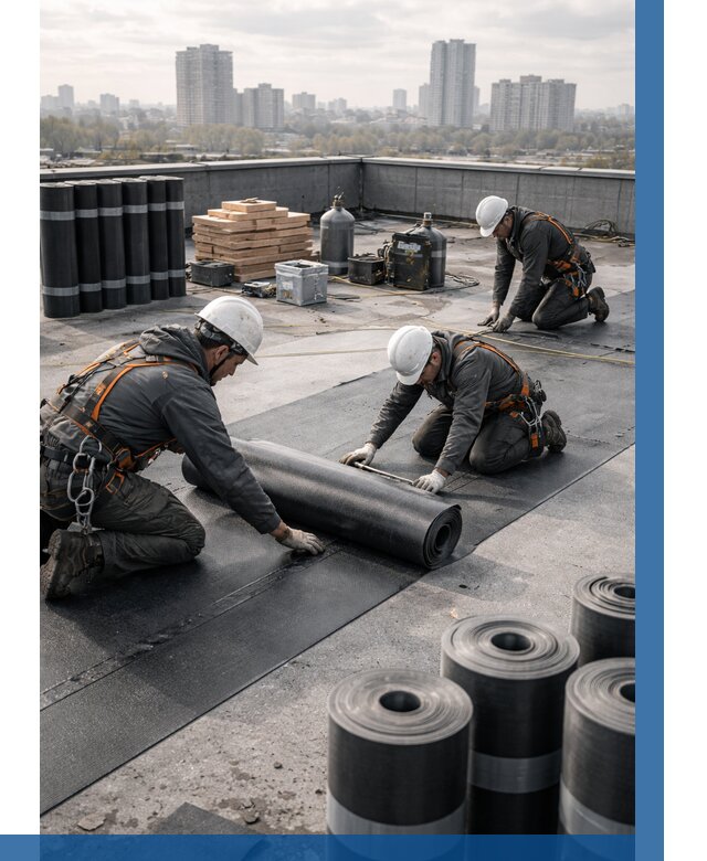 Монтаж мягкой кровли под ключ в Вичуге от 457 р. | ВЫСОТНИК-Вчг