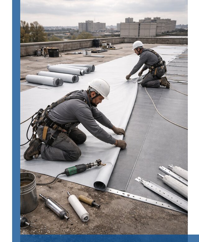 Монтаж мембранной кровли в Вичуге для промышленных зданий