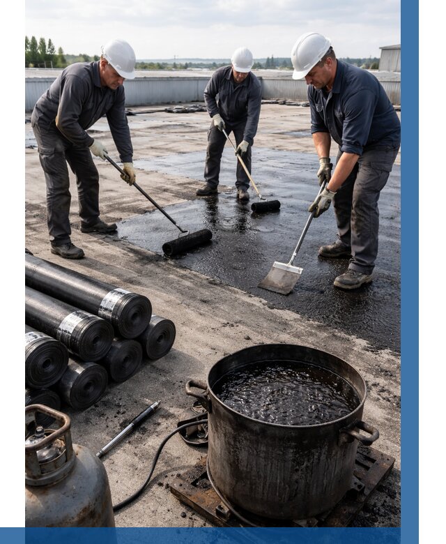 Гидроизоляция кровли мастикой в Вичуге от 610 р. | ВЫСОТНИК-Вчг