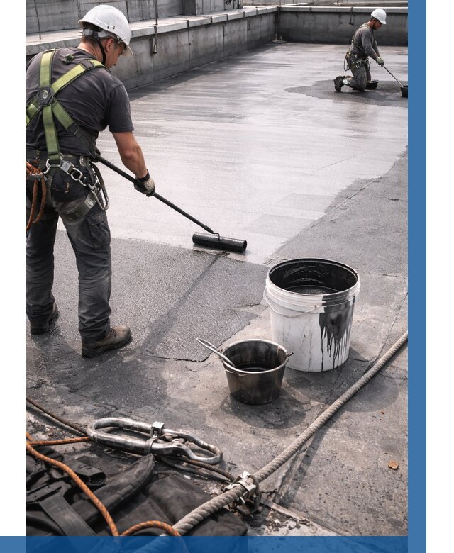 Гидроизоляция кровли жидкой резиной в Вичуге от 508 р. | ВЫСОТНИК-Вчг