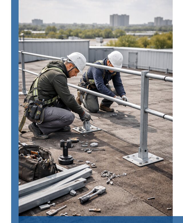 Монтаж кровельного ограждения в Вичуге под ключ с гарантией