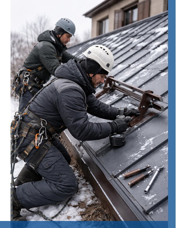 Монтаж снегозадержателей в Вичуге от 457 р. | ВЫСОТНИК-Вчг