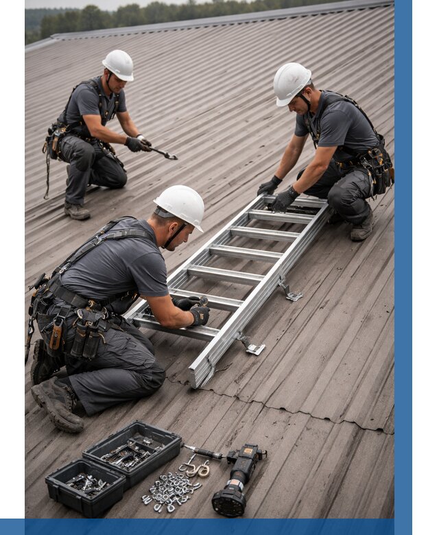 Монтаж кровельной лестницы в Вичуге от 4572 р. | ВЫСОТНИК-Вчг