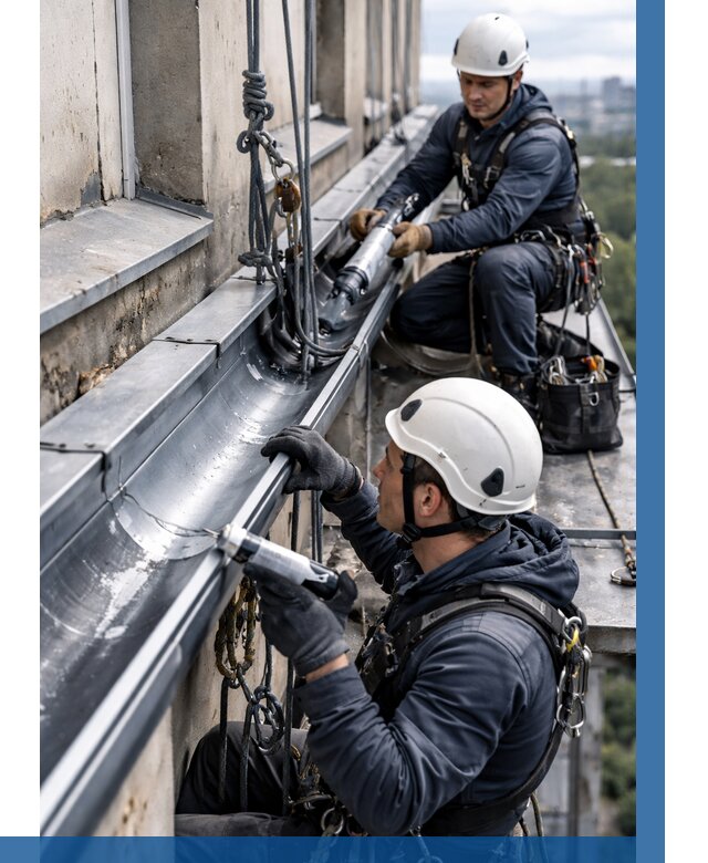 Ремонт водосточных желобов в Вичуге от 6603 р. | ВЫСОТНИК-Вчг