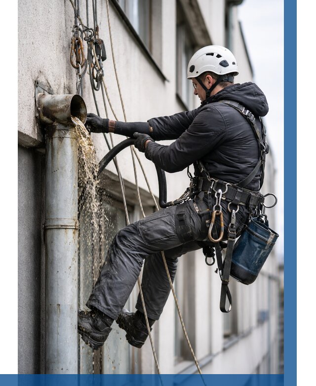 Прочистка водосточных труб в Вичуге от 3556 р. | ВЫСОТНИК-Вчг