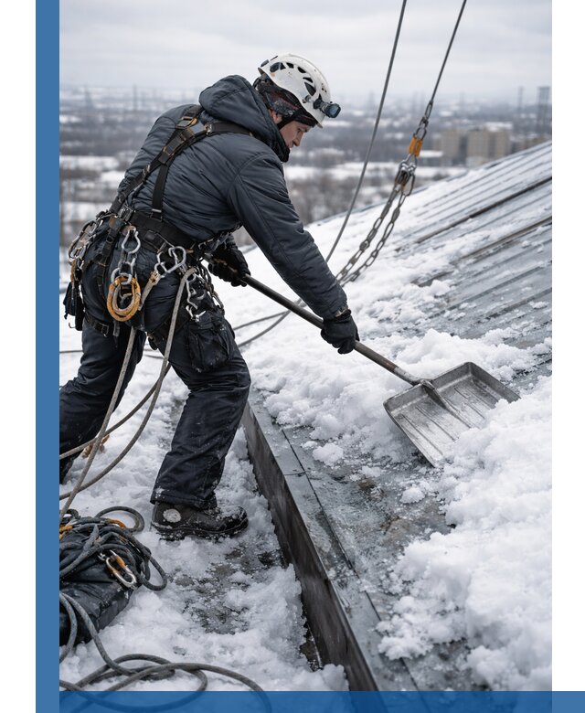 Профессиональная очистка кровли от снега и наледи в Вичуге