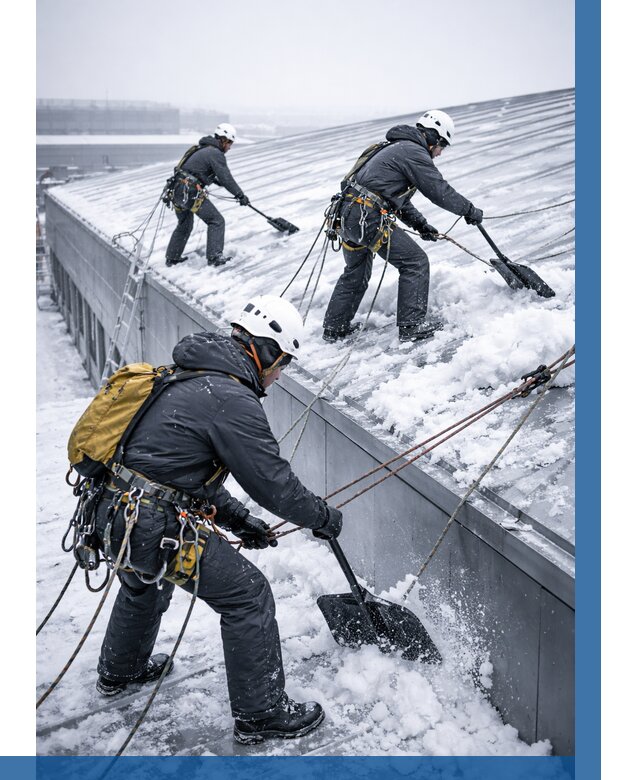 Очистка навесов от снега в Вичуге от 4572 р. | ВЫСОТНИК-Вчг