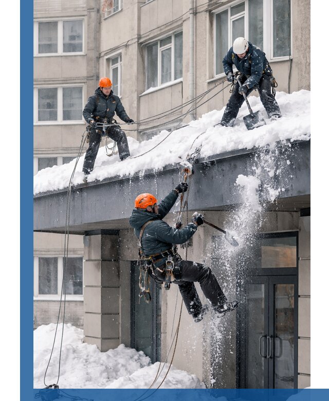 Безопасная очистка навесов от снега в Вичуге круглогодично