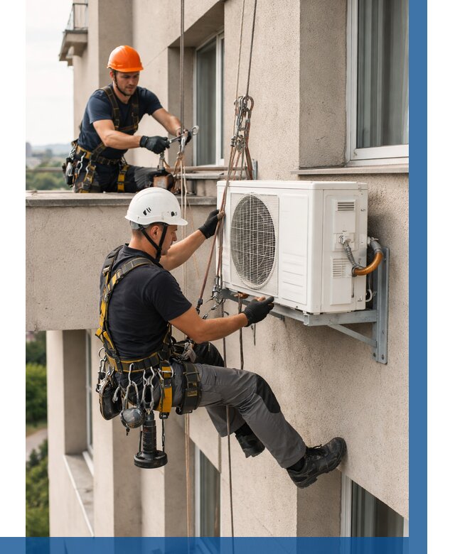 Монтаж внешнего блока кондиционера в Вичуге от 6603 р. | ВЫСОТНИК-Вчг