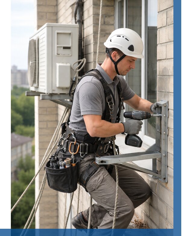 Установка кронштейнов кондиционера в Вичуге от 3556 р. | ВЫСОТНИК-Вчг