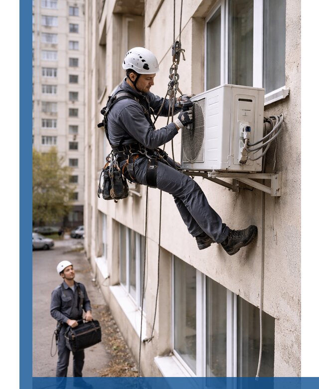 Демонтаж внешнего блока кондиционера в Вичуге профессионально