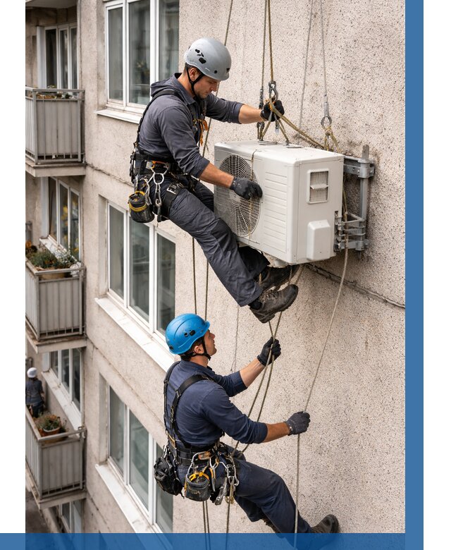 Перенос внешнего блока кондиционера в Вичуге от 9143 р.| ВЫСОТНИК-Вчг