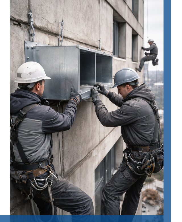 Монтаж вентиляционных коробов в Вичуге от 3048 р. | ВЫСОТНИК-Вчг