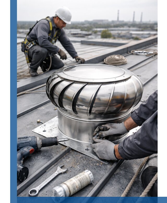 Установка дефлекторов на кровле в Вичуге профессионально