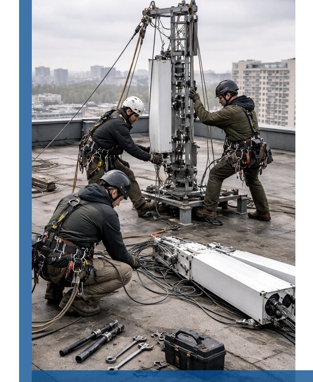 Демонтаж антенн на крыше зданий в Вичуге с гарантией