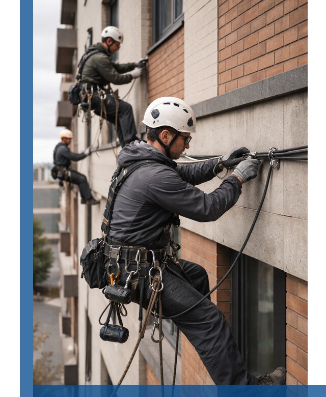 Крепление кабеля на фасаде монтаж и крепеж в Вичуге