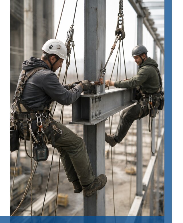 Монтаж металлоконструкций на высоте в Вичуге от 3556 р. | ВЫСОТНИК-Вчг
