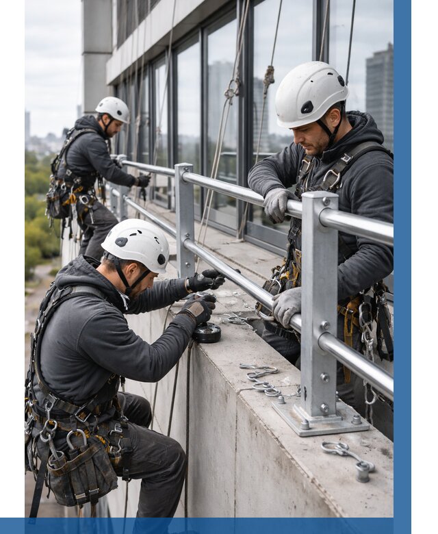 Монтаж ограждений на высоте в Вичуге, от 1219 р. | ВЫСОТНИК-Вчг