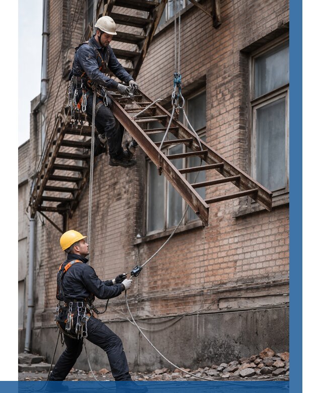 Демонтаж пожарной лестницы в Вичуге от 12191 р. | ВЫСОТНИК-Вчг