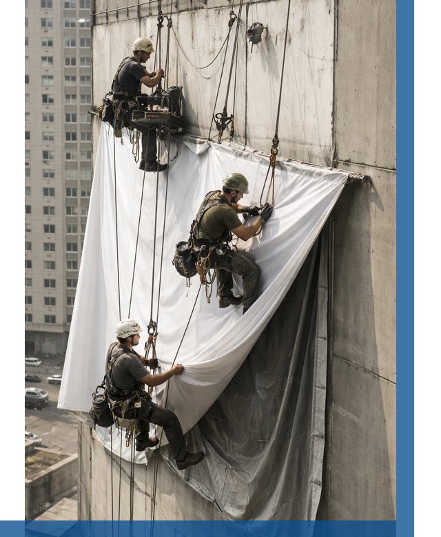 Замена баннерного полотна в Вичуге от 6603 р. | ВЫСОТНИК-Вчг—заказать