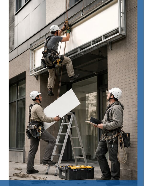 Монтаж светового короба в Вичуге от 6603 р. | ВЫСОТНИК-Вчг