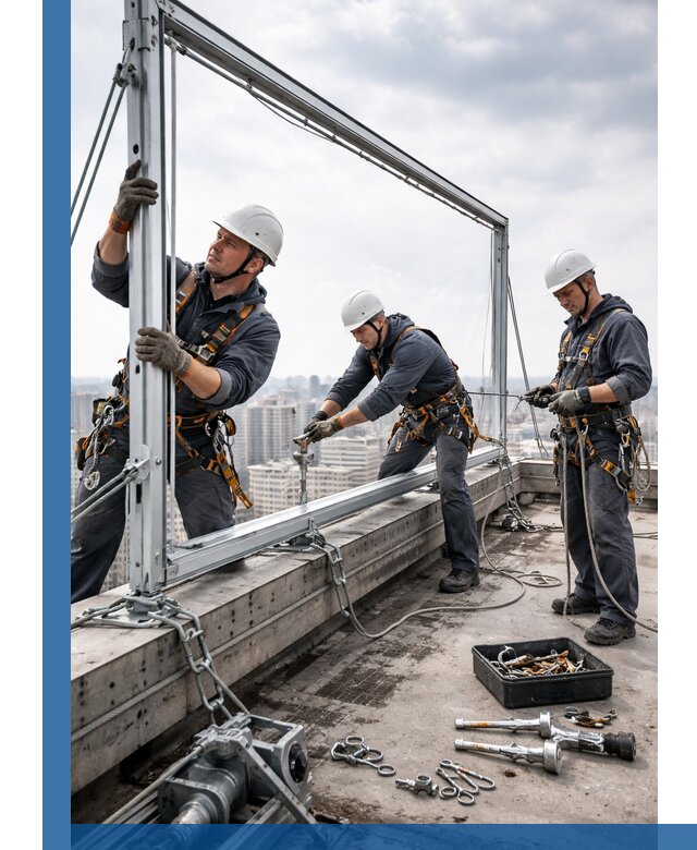 Монтаж крышных рекламных конструкций под ключ в Вичуге