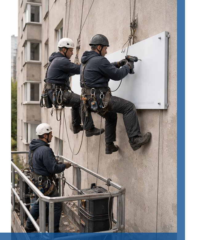 Монтаж табличек и указателей в Вичуге от 3556 р. | ВЫСОТНИК-Вчг